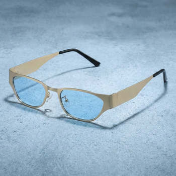 LUNETTES DE SOLEIL MOISSANITE À CROIX GLACÉE