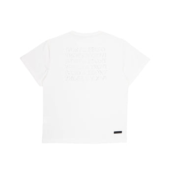 Rhinestone Detail Hydrophobic T-Shirt - IVORY & EBONY