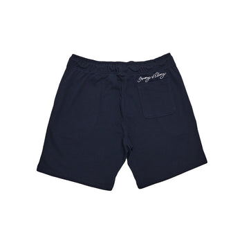 Flock print Hydrophobic Shorts - IVORY & EBONY