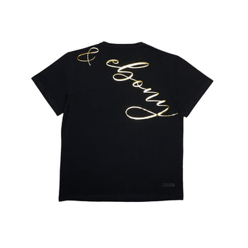 Gold Metallic Hydrophobic T-Shirt - IVORY & EBONY