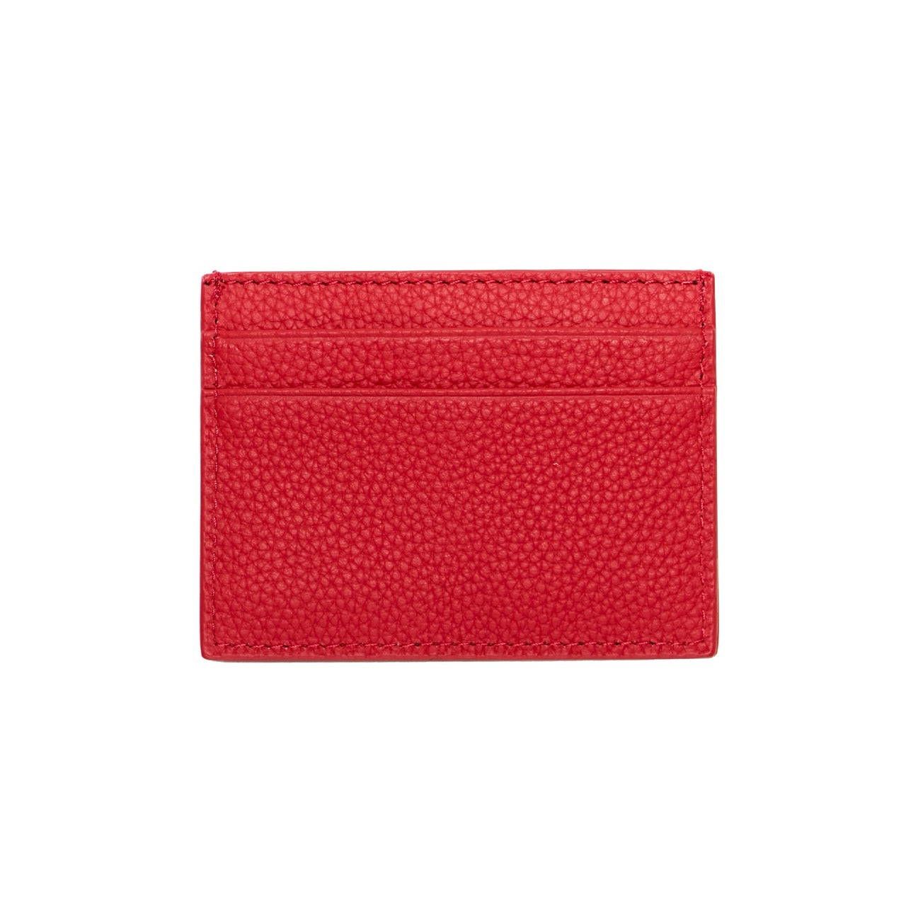 Slim Elegance, Maximum Security: Ivory & Ebony Red Card Holder - 100% Genuine Leather, RFID Blocking - Redefine Your Wallet Experience.