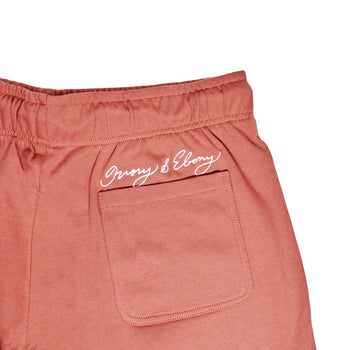 Tape Text Hydrophobic Shorts - IVORY & EBONY