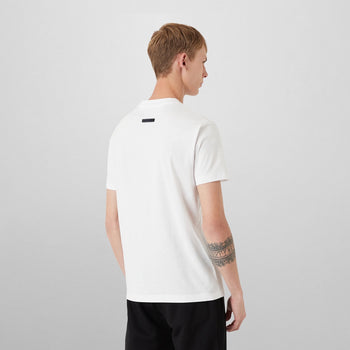 Relaxed Fit Crewneck Hydrophobic T-Shirt - IVORY & EBONY