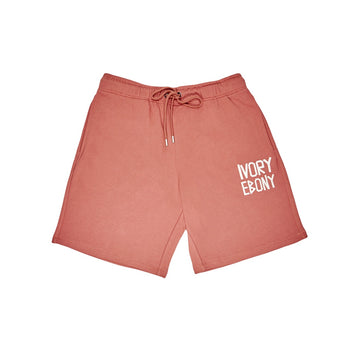 Tape Text Hydrophobic Shorts - IVORY & EBONY