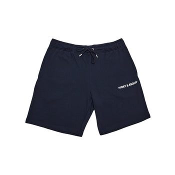 Flock print Hydrophobic Shorts - IVORY & EBONY