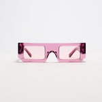 Hot Pink Rectangle Box Sunglasses