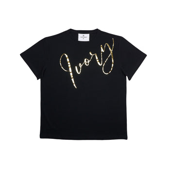 Gold Metallic Hydrophobic T-Shirt - IVORY & EBONY