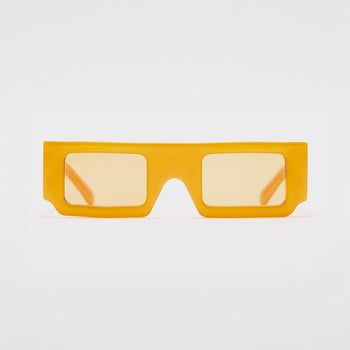 Summer Orange Rectangle Box Sunglasses - IVORY & EBONY