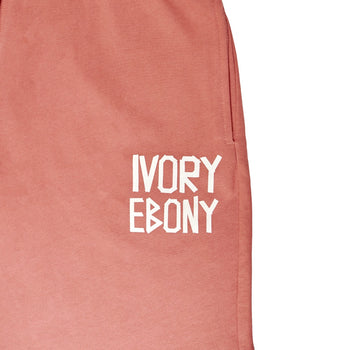 Tape Text Hydrophobic Shorts - IVORY & EBONY