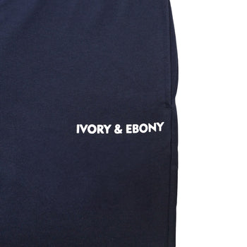 Flock print Hydrophobic Shorts - IVORY & EBONY