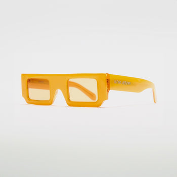Summer Orange Rectangle Box Sunglasses - IVORY & EBONY