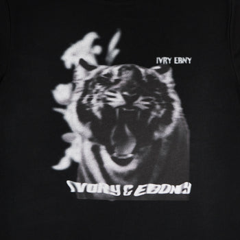 Tiger Print Hydrophobic T-Shirt - IVORY & EBONY