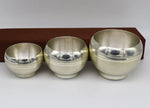 VINTAGE CLASSIC ROUND BOWL SET IN STERLING SILVER