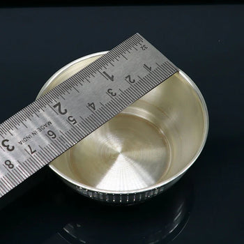 VINTAGE CLASSIC STRIPE BOWL IN STERLING SILVER