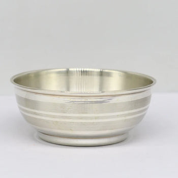 VINTAGE CLASSIC STRIPE BOWL IN STERLING SILVER