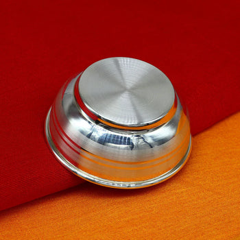 VINTAGE CLASSIC STRIPE BOWL IN STERLING SILVER