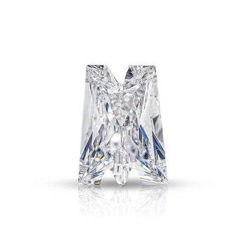 4CT MOISSANITE INITIAL EARRING IN SOLID GOLD