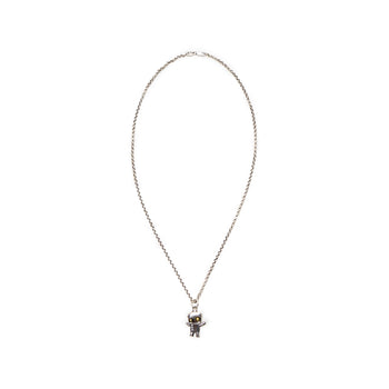 Robot Pendant Necklace in Sterling Silver - IVORY & EBONY