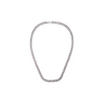 Cuban Link Chain Necklace in Sterling Silver