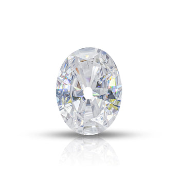 4CT MOISSANITE INITIAL EARRING IN SOLID GOLD