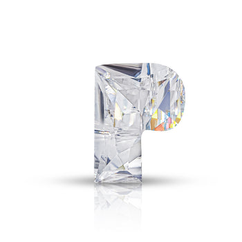 4CT MOISSANITE INITIAL EARRING IN SOLID GOLD