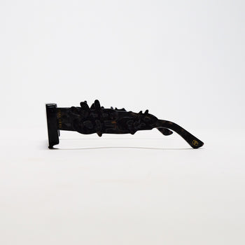 Purple Leopard Dollar Sunglasses - IVORY & EBONY