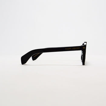 Symbole Black Aviator Sunglasses - IVORY & EBONY