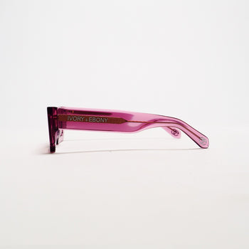 Hot Pink Rectangle Box Sunglasses - IVORY & EBONY