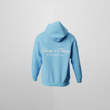 Worldwide Embroidery Hydrophobic Hoodie - IVORY & EBONY