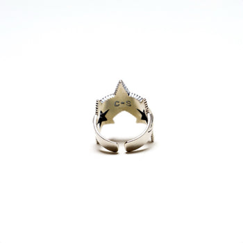 Pentagram Ring in Sterling Silver - IVORY & EBONY