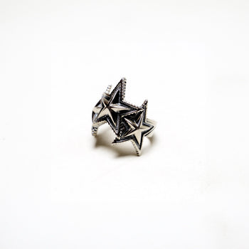 Pentagram Ring in Sterling Silver - IVORY & EBONY