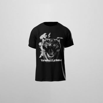 Tiger Print Hydrophobic T-Shirt - IVORY & EBONY