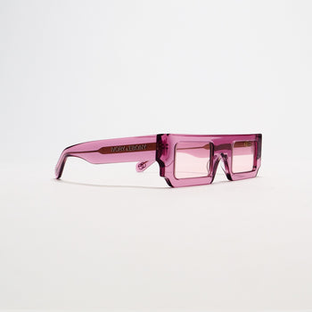 Hot Pink Rectangle Box Sunglasses - IVORY & EBONY