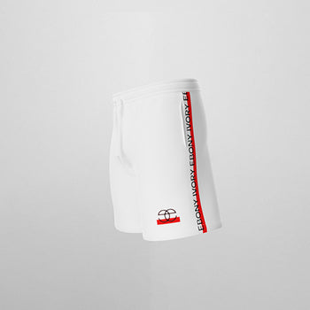 Stripe Logo Hydrophobic Shorts - IVORY & EBONY