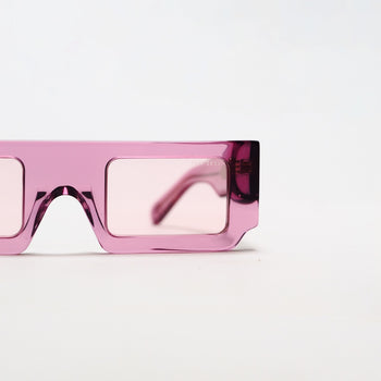 Hot Pink Rectangle Box Sunglasses - IVORY & EBONY