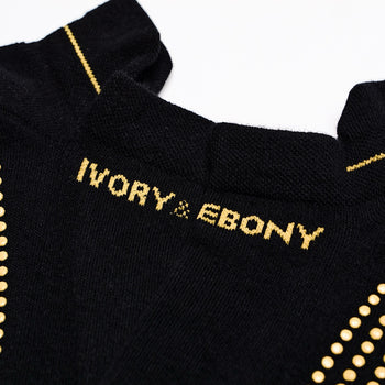 Step into Equality and Comfort: Unisex Anti-Slip Ankle Socks by Ivory & Ebony - Featuring Extra-Long Staple Cotton, Cushioned Footbed, Blister Tab, Seamless Toe.